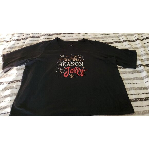 Catherine 3x Petite Tis The Season To Be Jolly( Christmas top) - Picture 2 of 6